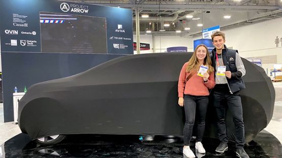 Andrew Genovese and Izzy Cossarin, Canada’s first automated Electric Vehicle 